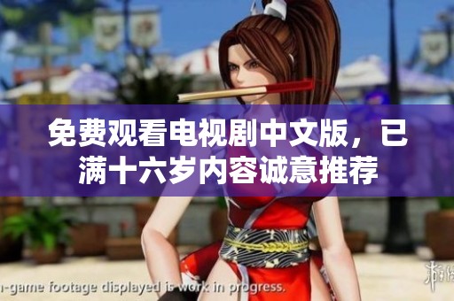 免费观看电视剧中文版，已满十六岁内容诚意推荐