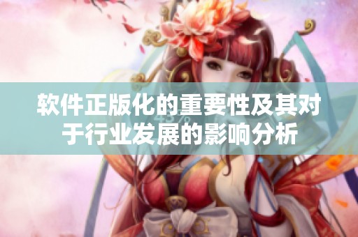 软件正版化的重要性及其对于行业发展的影响分析