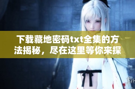 下载藏地密码txt全集的方法揭秘，尽在这里等你来探索！