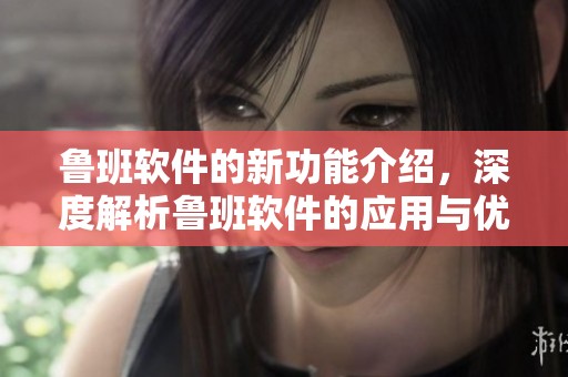 鲁班软件的新功能介绍，深度解析鲁班软件的应用与优势