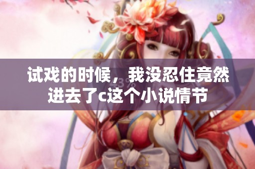 试戏的时候，我没忍住竟然进去了c这个小说情节