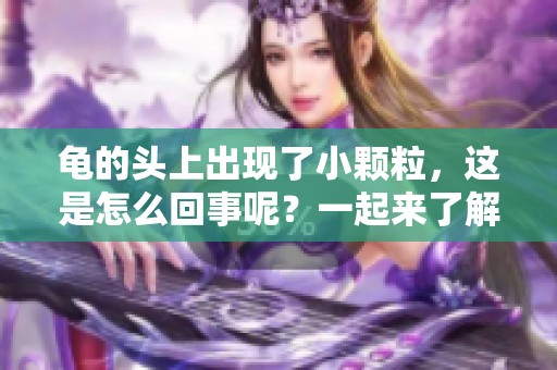 龟的头上出现了小颗粒，这是怎么回事呢？一起来了解一下吧！
