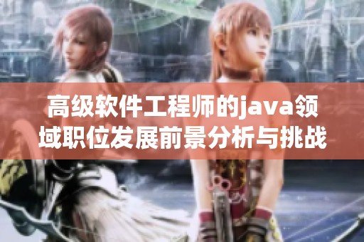 高级软件工程师的j**a领域职位发展前景分析与挑战解读
