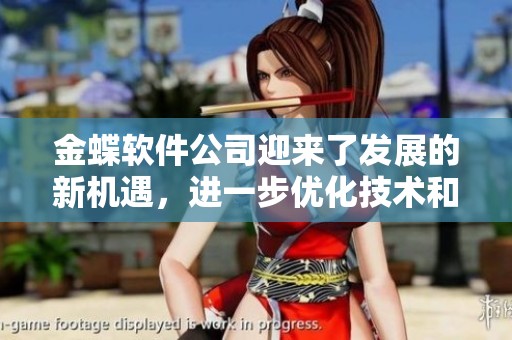 金蝶软件公司迎来了发展的新机遇，进一步优化技术和服务将是未来方向