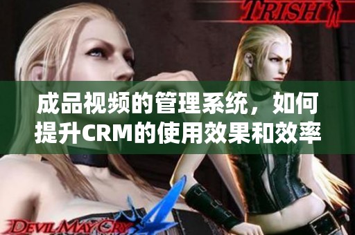 成品视频的管理系统，如何提升CRM的使用效果和效率