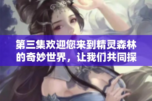 第三集欢迎您来到精灵森林的奇妙世界，让我们共同探索这个迷人的冒险旅程