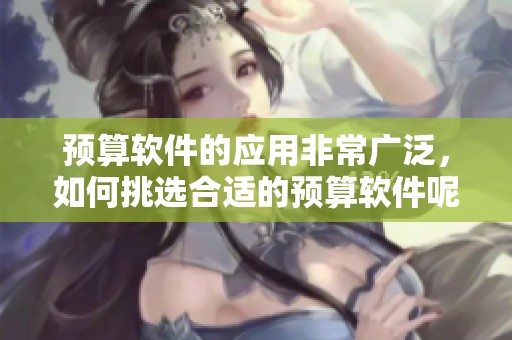预算软件的应用非常广泛，如何挑选合适的预算软件呢