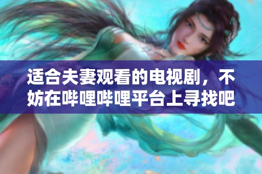 适合夫妻观看的电视剧，不妨在哔哩哔哩平台上寻找吧！