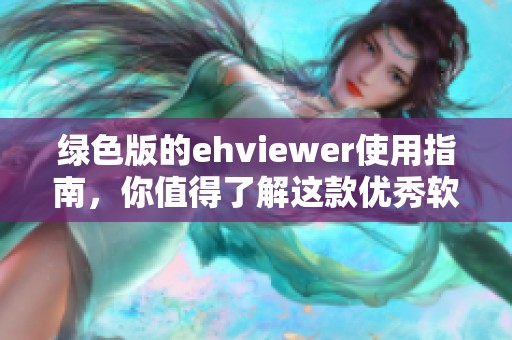 绿色版的ehviewer使用指南，你值得了解这款优秀软件