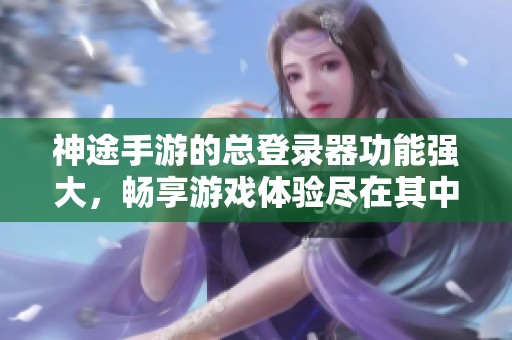 神途手游的总登录器功能强大，畅享游戏体验尽在其中