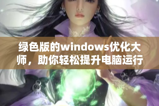 绿色版的windows优化大师，助你轻松提升电脑运行速度与性能