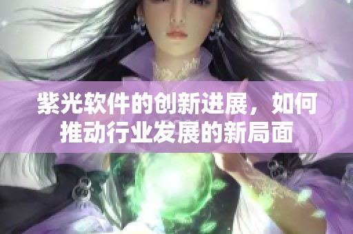 紫光软件的创新进展，如何推动行业发展的新局面