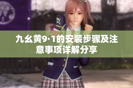 九幺黄9·1的安装步骤及注意事项详解分享