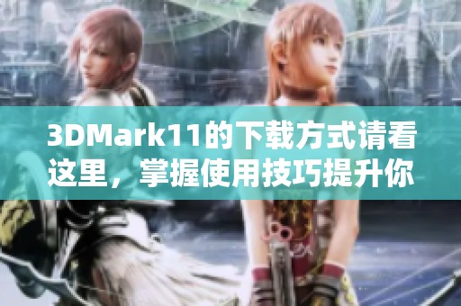 3DMark11的下载方式请看这里，掌握使用技巧提升你的电脑性能