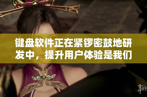 键盘软件正在紧锣密鼓地研发中，提升用户体验是我们的目标。