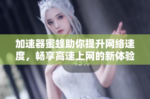 加速器蜜蜂助你提升网络速度，畅享高速上网的新体验