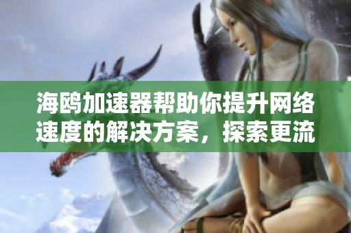 海鸥加速器帮助你提升网络速度的解决方案，探索更流畅的上网体验