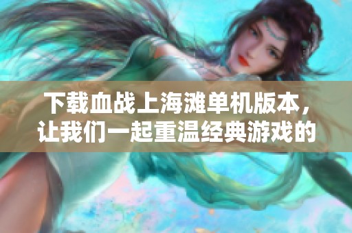 下载血战上海滩单机版本，让我们一起重温经典游戏的精彩瞬间