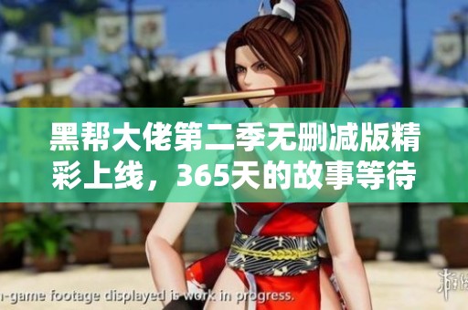 黑帮大佬第二季无删减版精彩上线，365天的故事等待你来发现