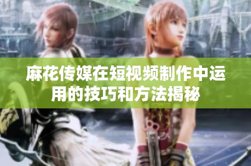 麻花传媒在短视频制作中运用的技巧和方法揭秘