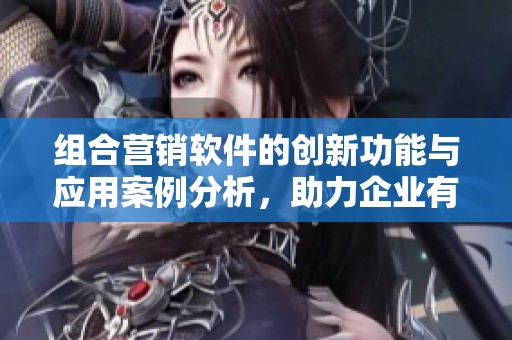 组合营销软件的创新功能与应用案例分析，助力企业有效提升营销效果