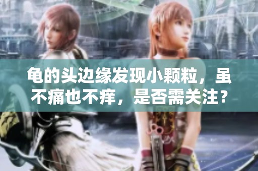 龟的头边缘发现小颗粒，虽不痛也不痒，是否需关注？