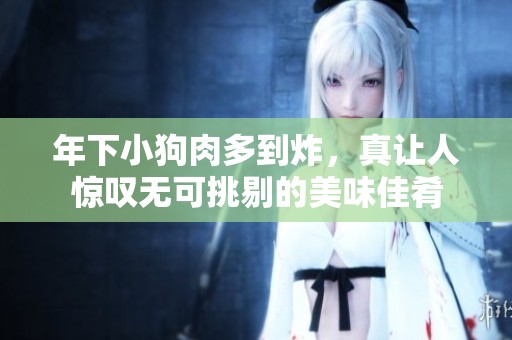 年下小狗肉多到炸，真让人惊叹无可挑剔的美味佳肴