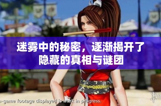 迷雾中的秘密，逐渐揭开了隐藏的真相与谜团