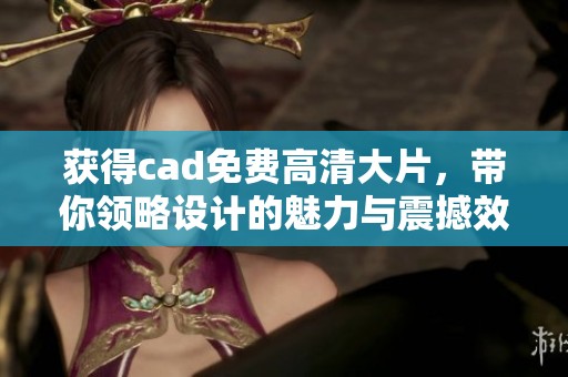 获得cad免费高清大片，带你领略设计的魅力与震撼效果
