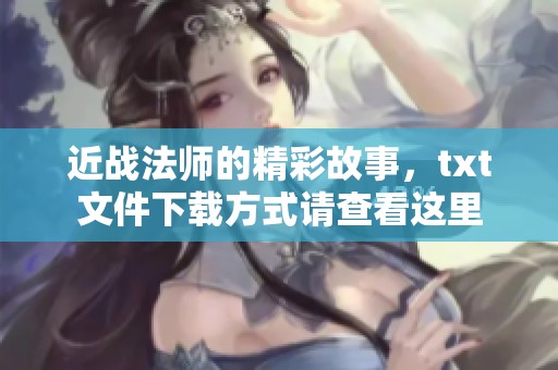 近战法师的精彩故事，txt文件下载方式请查看这里