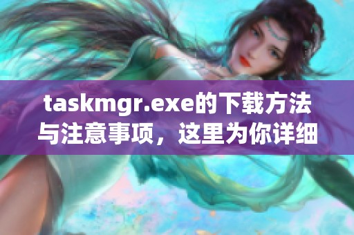 taskmgr.exe的下载方法与注意事项，这里为你详细解析了相关内容