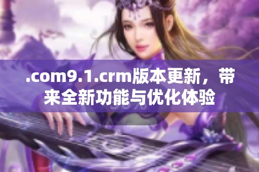 .com9.1.crm版本更新，带来全新功能与优化体验