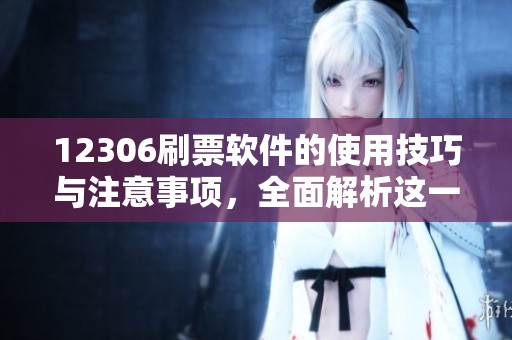 12306刷票软件的使用技巧与注意事项，全面解析这一购票工具带来的便利