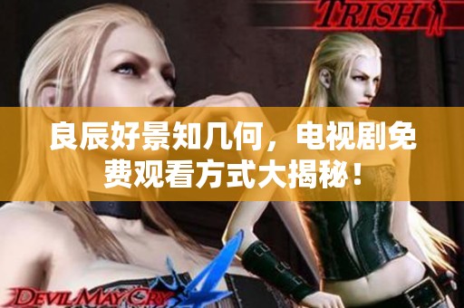 良辰好景知几何，电视剧免费观看方式大揭秘！