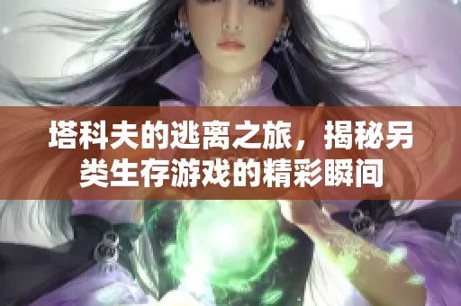 塔科夫的逃离之旅，揭秘另类生存游戏的精彩瞬间