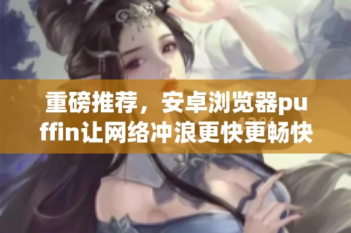 重磅推荐，安卓浏览器puffin让网络冲浪更快更畅快