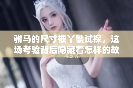 驸马的尺寸被丫鬟试探，这场考验背后隐藏着怎样的故事呢