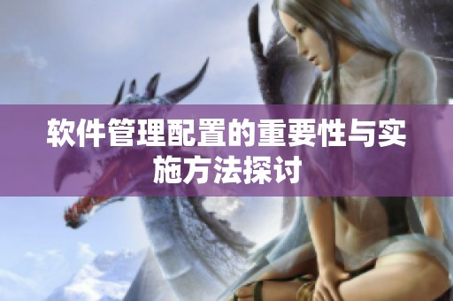 软件管理配置的重要性与实施方法探讨