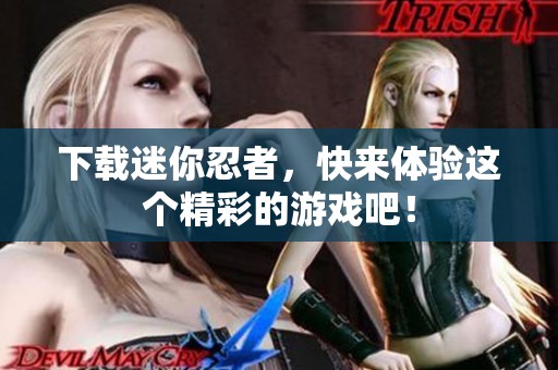 下载迷你忍者，快来体验这个精彩的游戏吧！