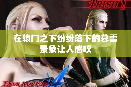 在辕门之下纷纷落下的暮雪景象让人感叹