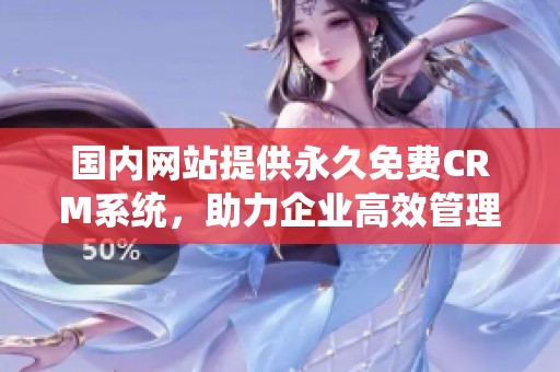 国内网站提供永久免费CRM系统，助力企业高效管理客户关系