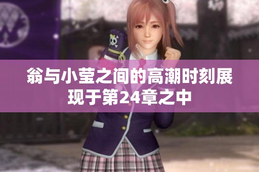 翁与小莹之间的高潮时刻展现于第24章之中