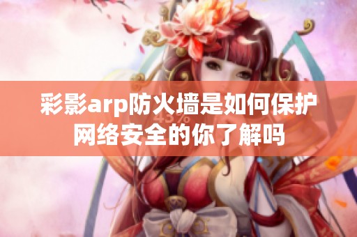 彩影arp防火墙是如何保护网络安全的你了解吗