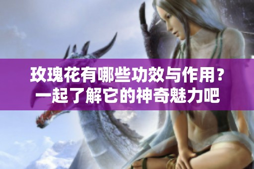 玫瑰花有哪些功效与作用？一起了解它的神奇魅力吧