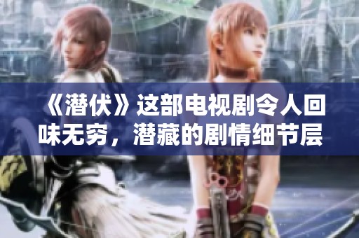 《潜伏》这部电视剧令人回味无穷，潜藏的剧情细节层层揭晓让人期待。