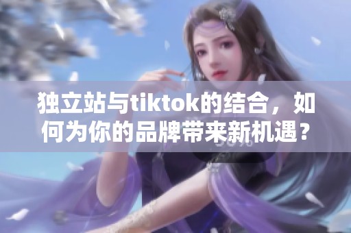 独立站与tiktok的结合，如何为你的品牌带来新机遇？