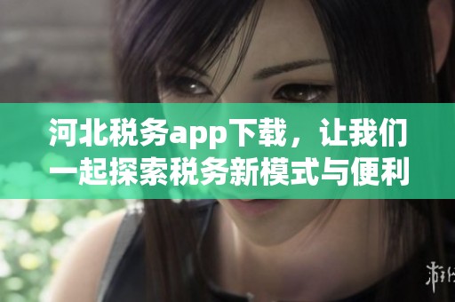 河北税务app下载，让我们一起探索税务新模式与便利服务