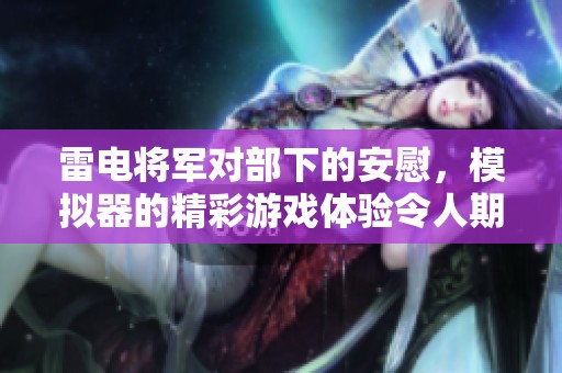 雷电将军对部下的安慰，模拟器的精彩游戏体验令人期待