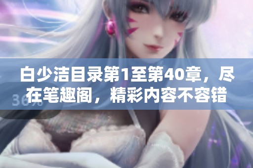 白少洁目录第1至第40章，尽在笔趣阁，精彩内容不容错过！