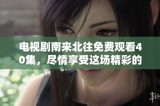 电视剧南来北往免费观看40集，尽情享受这场精彩的视听盛宴